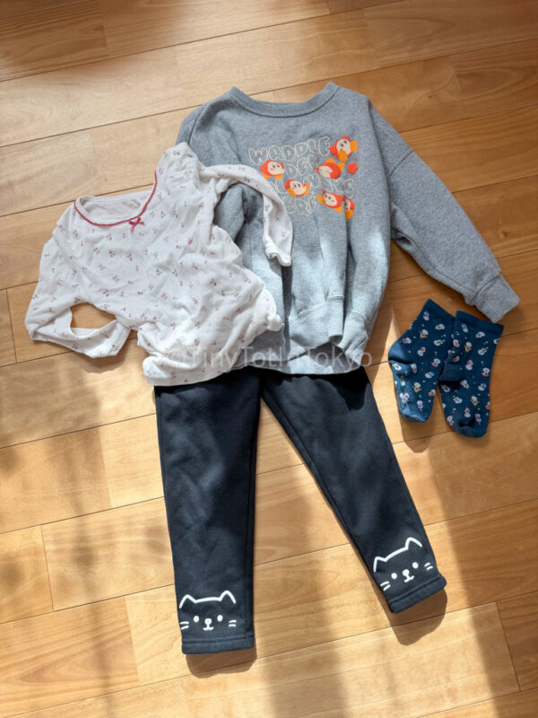 Child's winter clothing in Japan