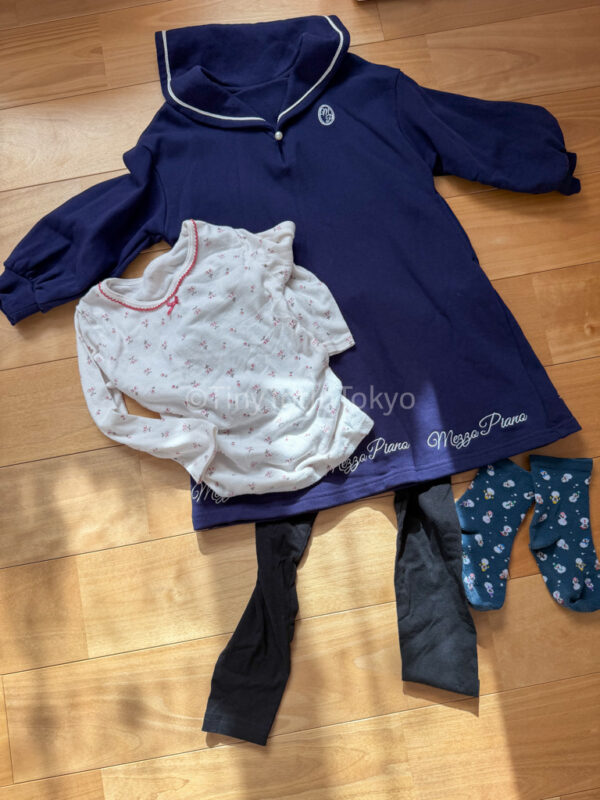 Child's winter clothing in Japan
