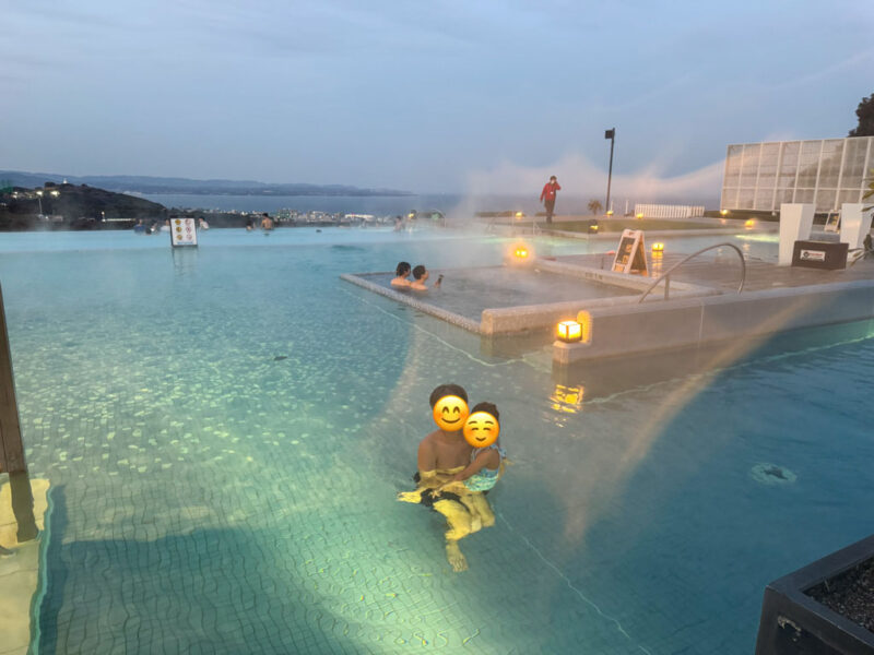 onsen pool at suginoi hotel