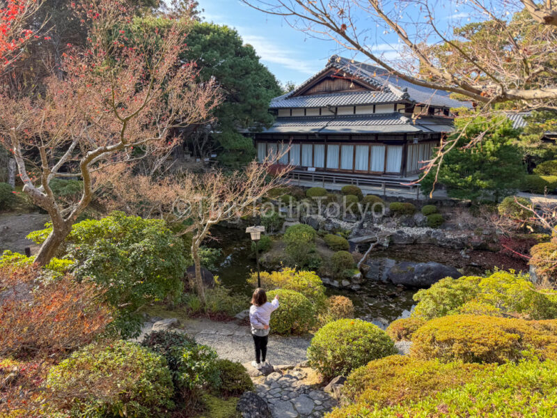 tea house at Yoshikien Garden