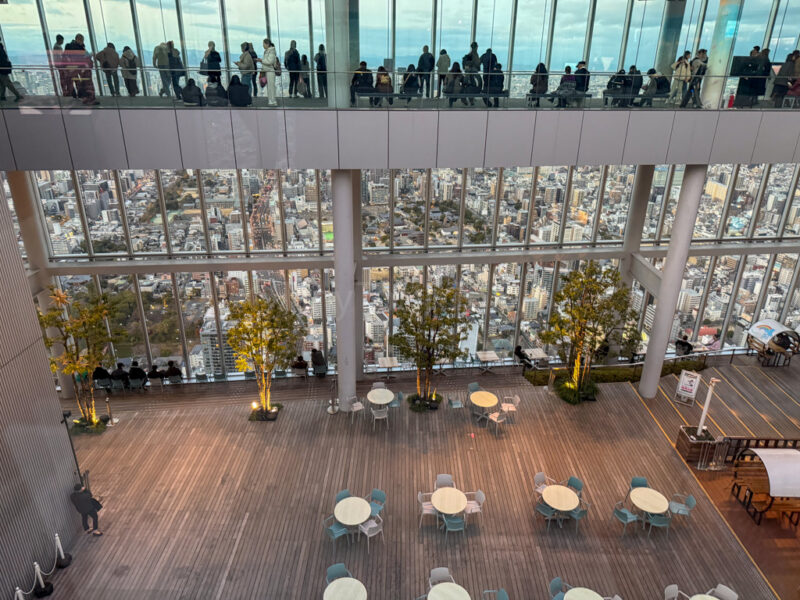 dining area at Abeno Harukas 300 Observatory