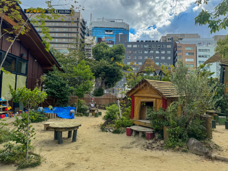 outdoor playground at Playville by Bornelund in Tennoji