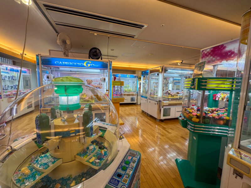 crane games at Hotel Nagashima