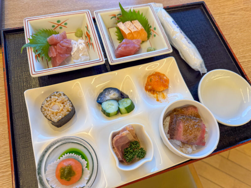 dinner plate at Hotel Nagashima