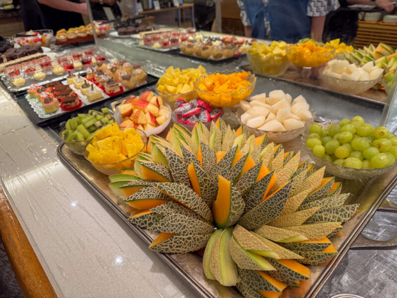 fruit buffet at hotel nagashima