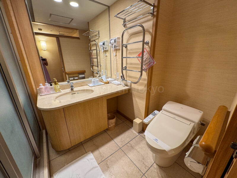 toilet and sink at Hotel Nagashima