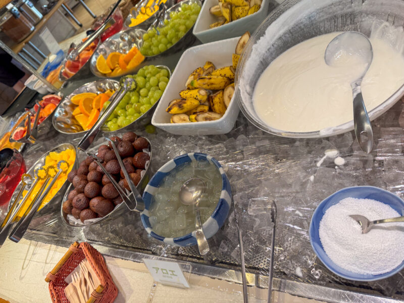 fruit at breakfast at hotel nagashima