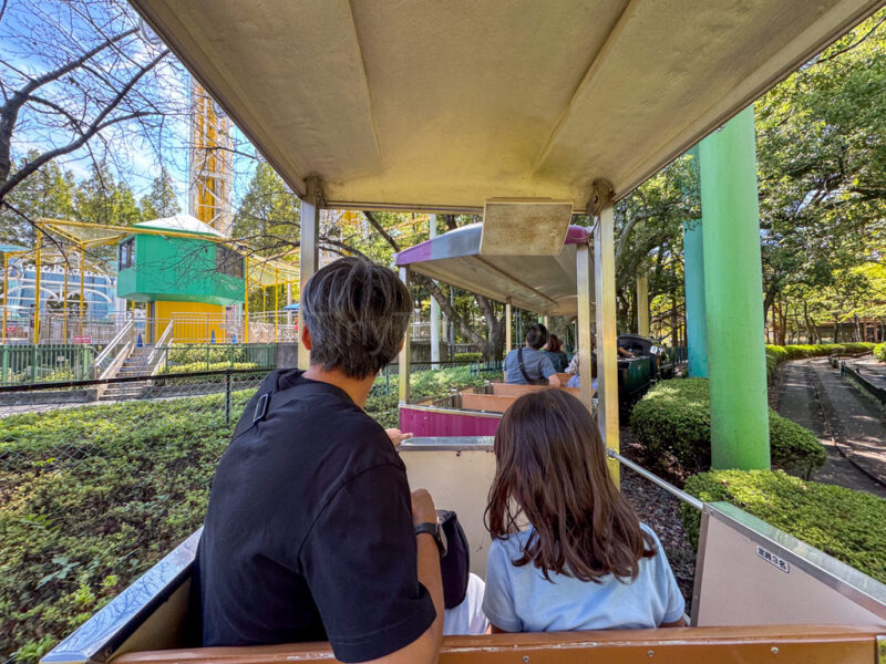 Mini train ride at Nagashima Spa Land