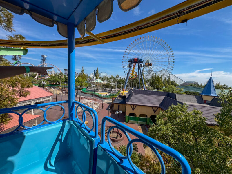 view from peter rabbit ride at Nagashima Spa Land