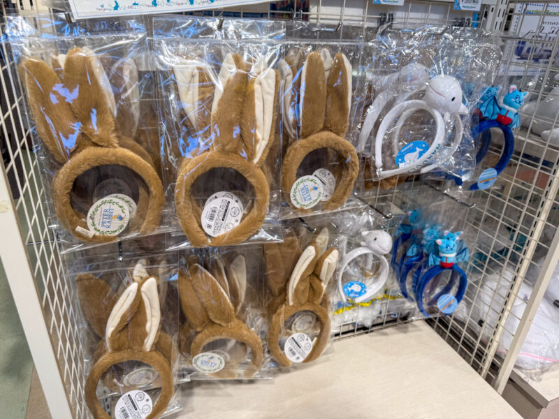 Peter rabbit ear headbands at the souvenir shop at Nagashima Spa Land