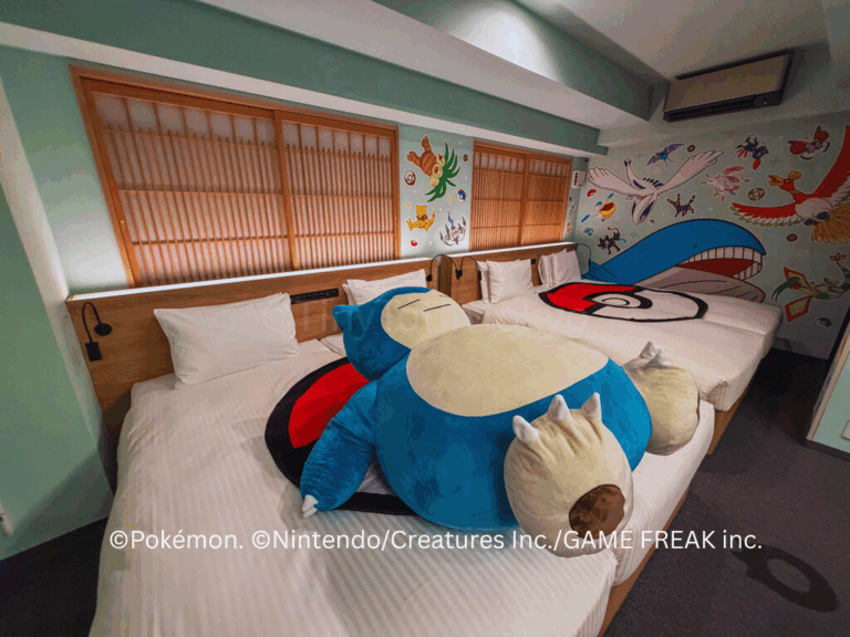 Pokemon hotel room in Japan