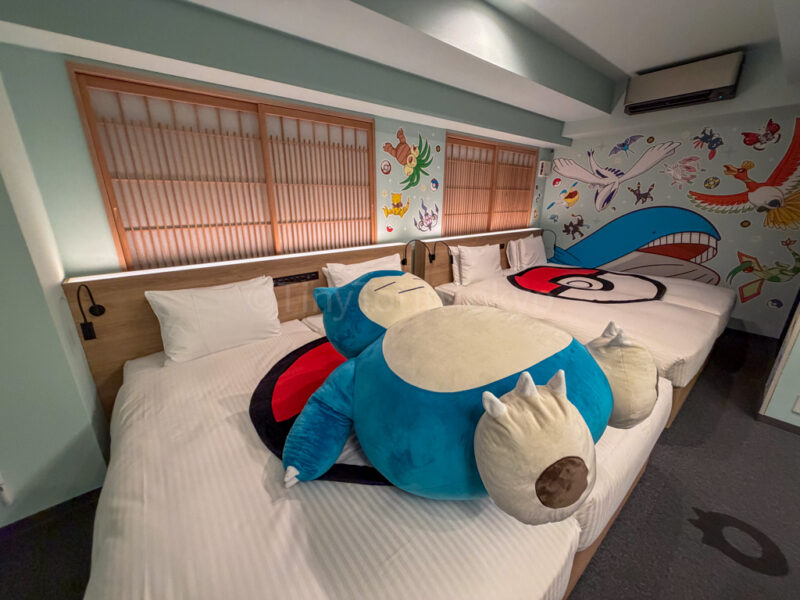 Pokemon hotel room in Japan