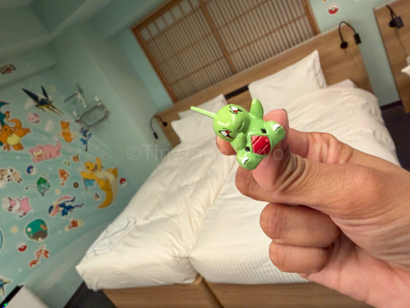 Axew Pokemon bath ball prize at MIMARU Japan Pokemon Hotel