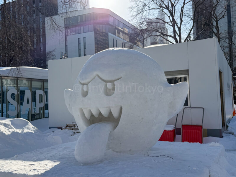 Boo from Mario at sapporo snow festival