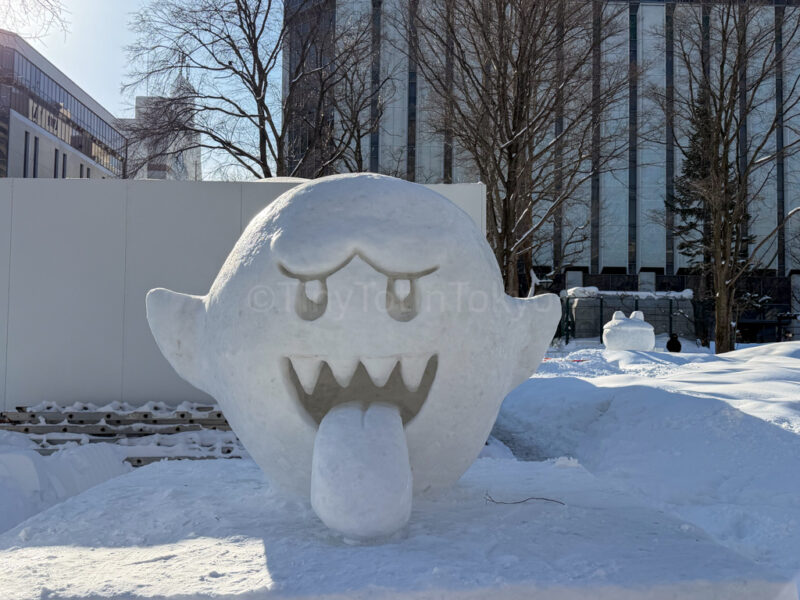 Boo from Mario at sapporo snow festival