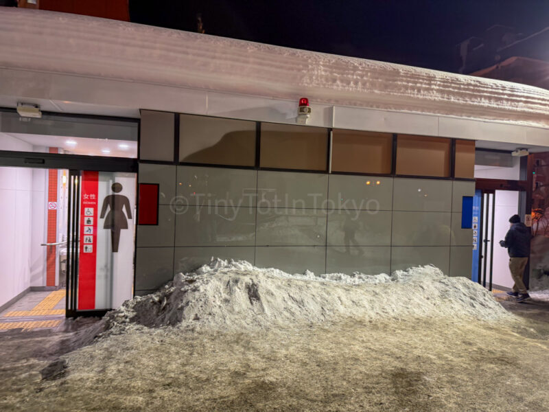 washrooms at Sapporo Snow Festival