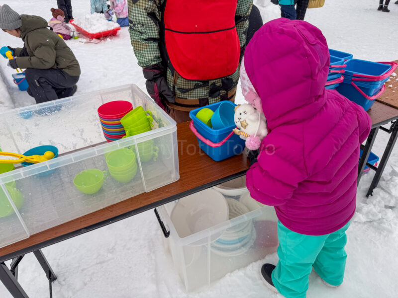 free snow toys at tsudome sapporo snow festival