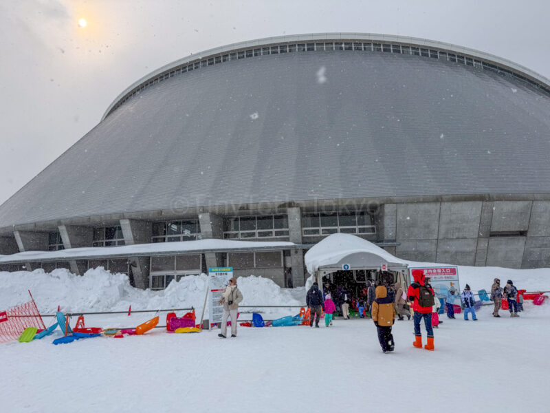 indoor venue at tsudome sapporo snow festival