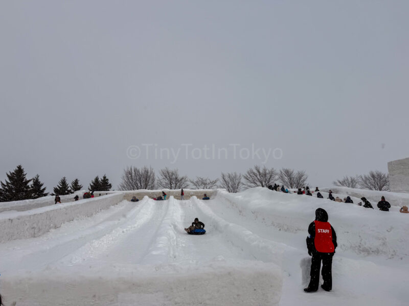 tube slider at yuki matsuri sapporo snow festival 