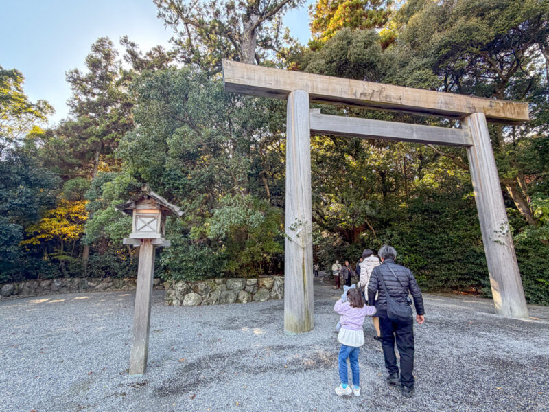 first torii gate at Ise Jingu