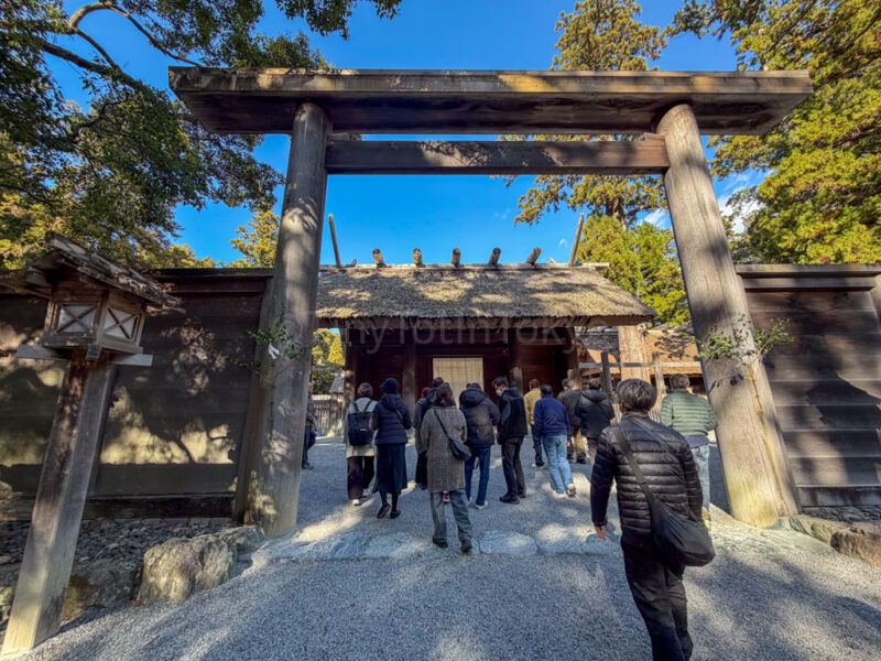 entrance of geku at ise jingu
