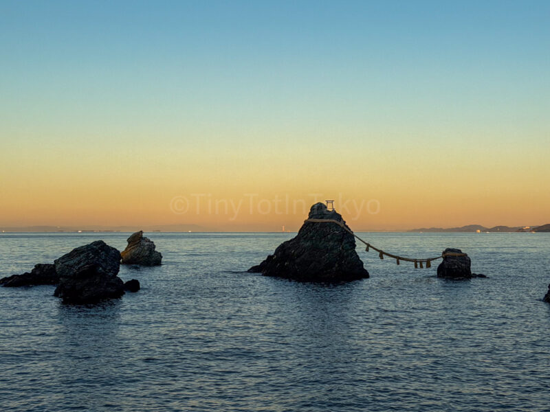 Futami Okitama Shrine st sunset