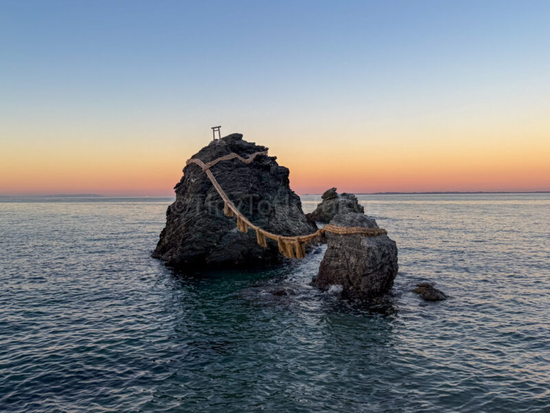 wedded rocks at Futami Okitama Shrine