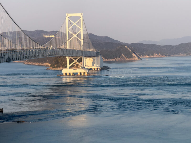 view of naruto strait from Eddy Onaruto Bridge Memorial Hall
