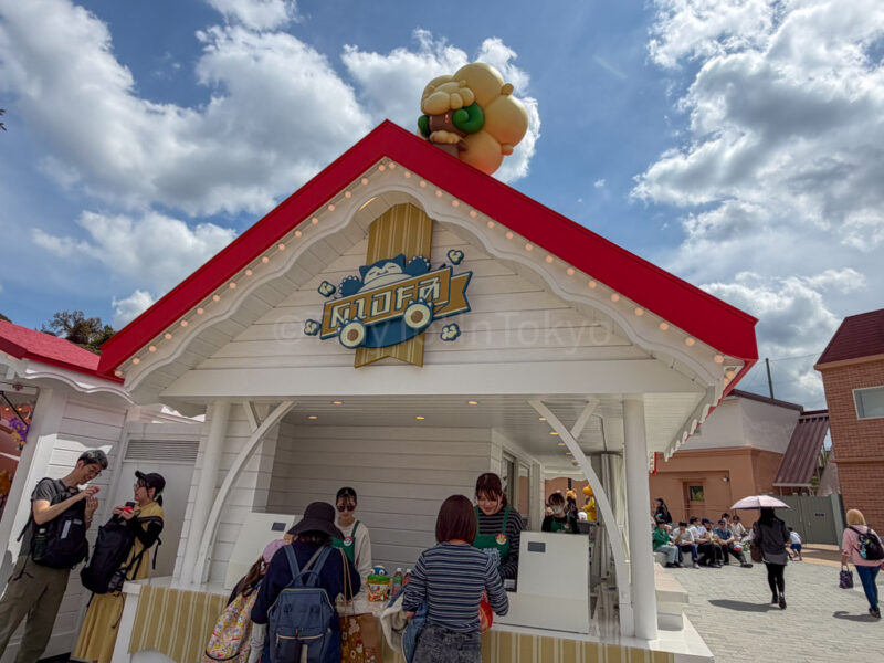 shop selling snorlax popcorn bucket at pokepark kanto