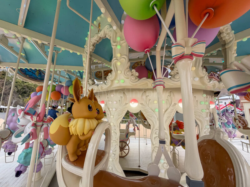 the inside of vee vee voyage at pokepark kanto