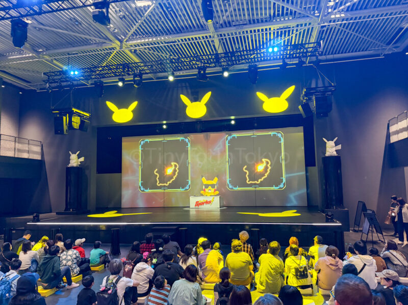 pika pika sparks show at sedge gym at pokepark kanto