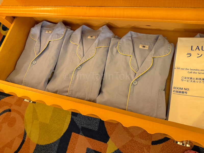 pajamas at tokyo disney ambassador hotel