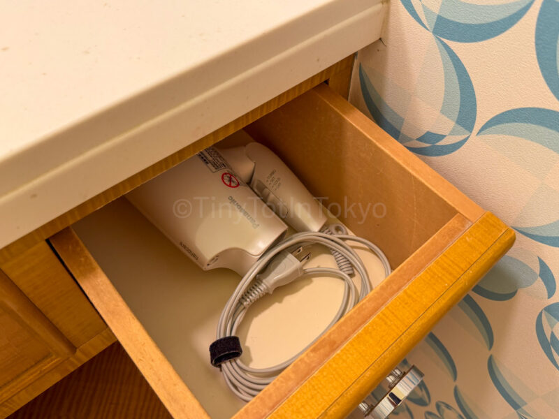 Hair dryer at Disney Ambassador Hotel