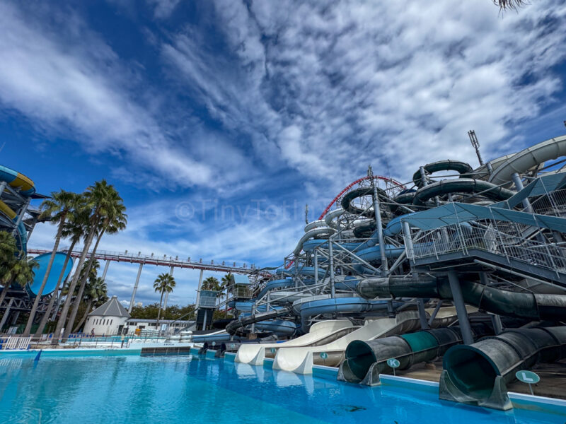 tornado waterslide at Nagashima Waterpark Jumbo Seawater Pool.