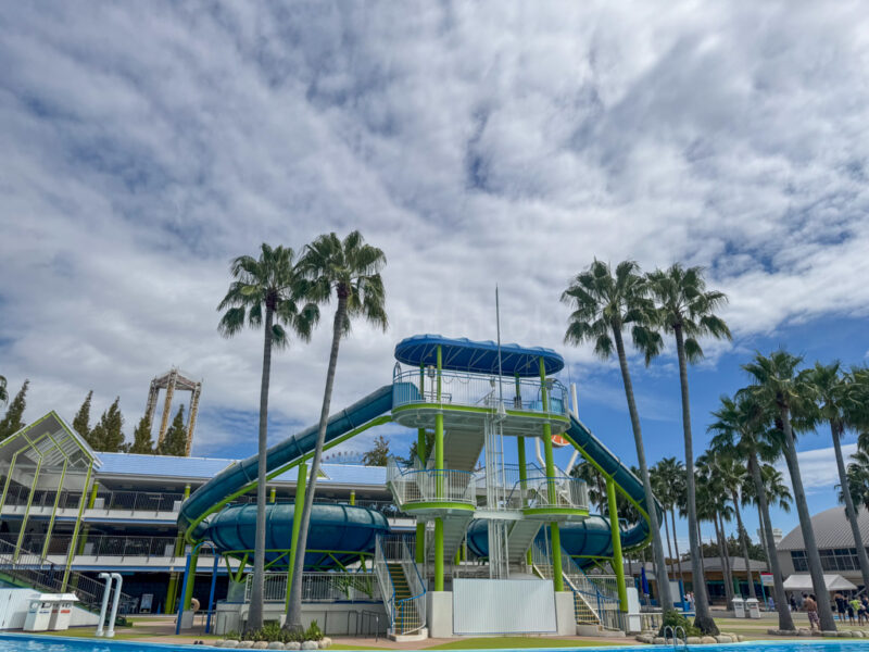 UFO waterslide at Nagashima Waterpark Jumbo Seawater Pool.
