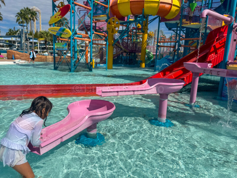 a child playing in the kids area at Nagashima Water Park Jumbo Saltwater Pool