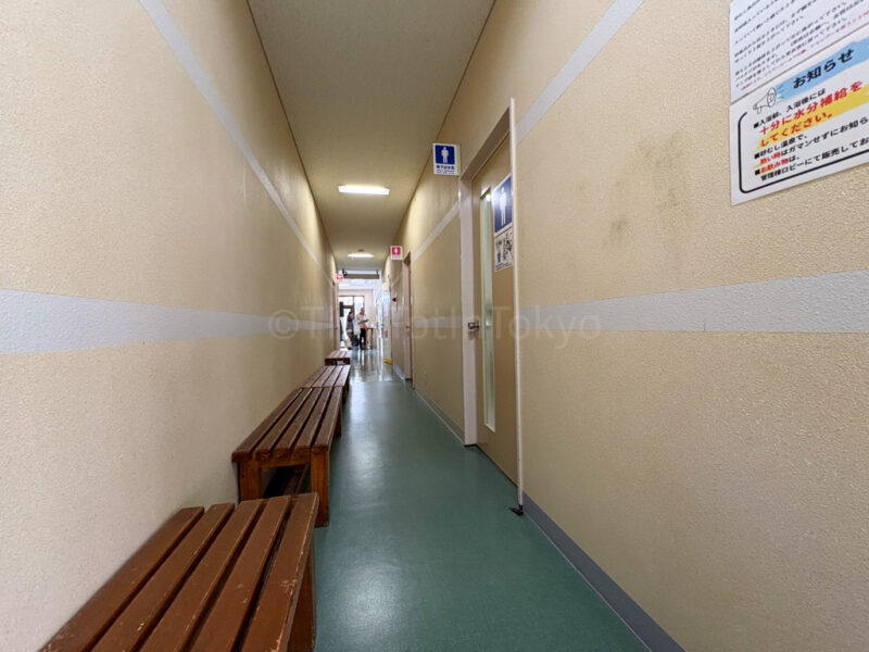 gender separated locker rooms at ibusuki sand bath in kagoshima
