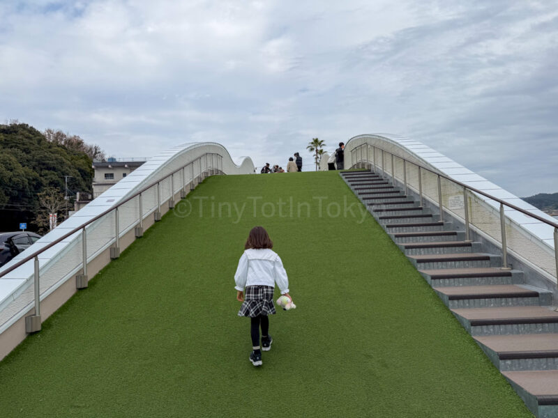 a child at lake ikeda in kagoshima
