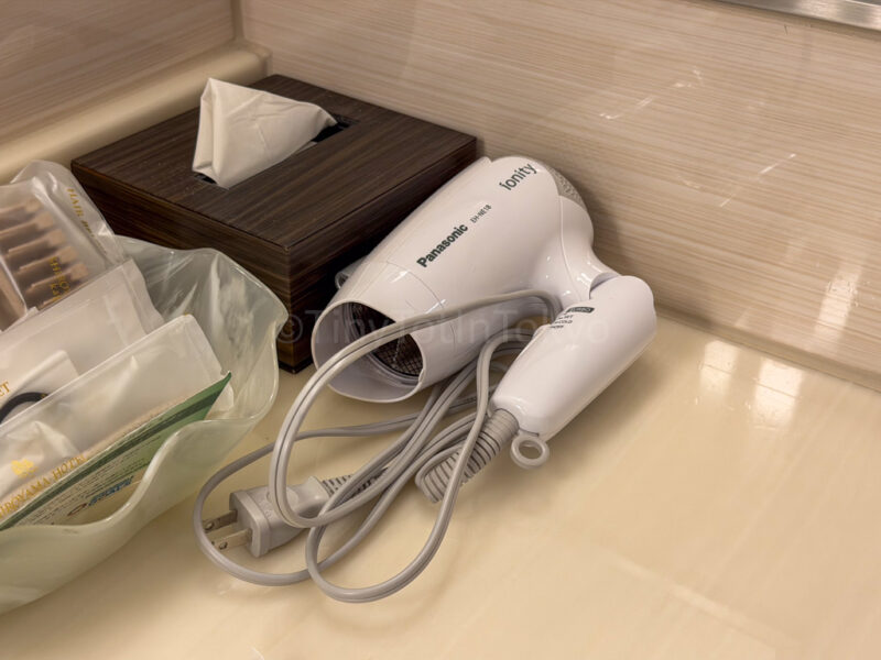hairdryer at Shiroyama Hotel Kagoshima
