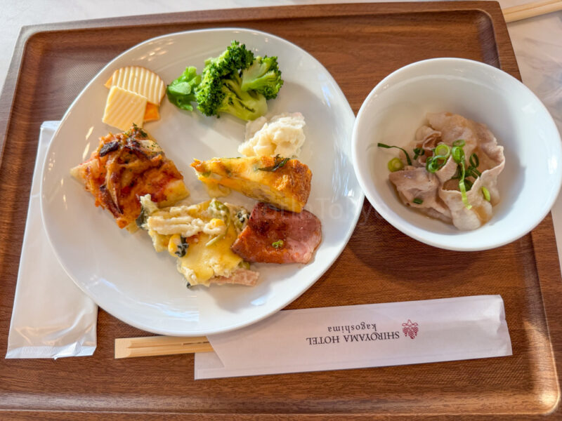 kurobuta shabu shabu at Shiroyama hotel kagoshima