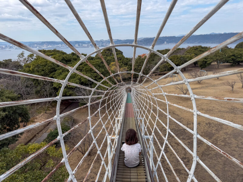 roller slide at Sakurajima Natural Dinosaur Park.