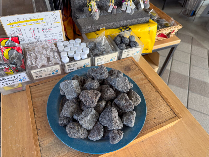 volcanic ash souvenirs from sakurajima