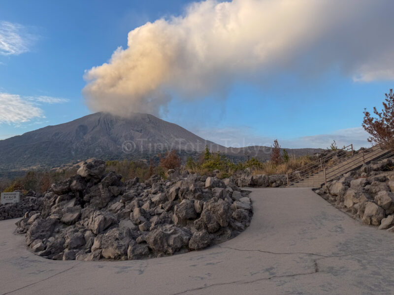 Arimura Lava Observation Deck in Sakurajima