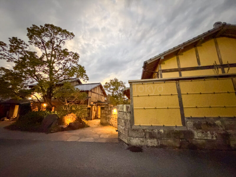 entrance for Shikinoyado Meisui ryokan in Kagoshima