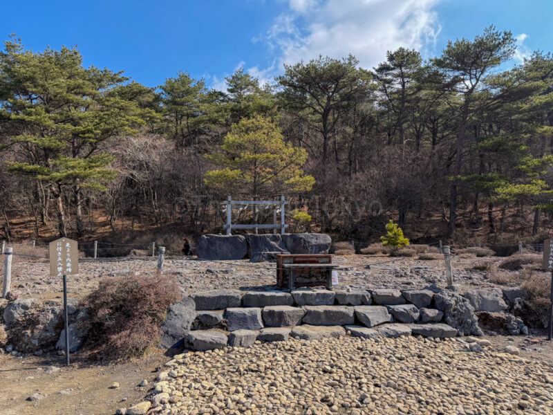 remains of kirishima shrine at Takachihogawara in Kagoshima
