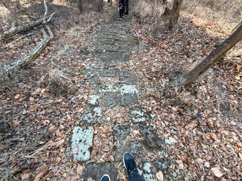 path on a hike at Takachihogawara