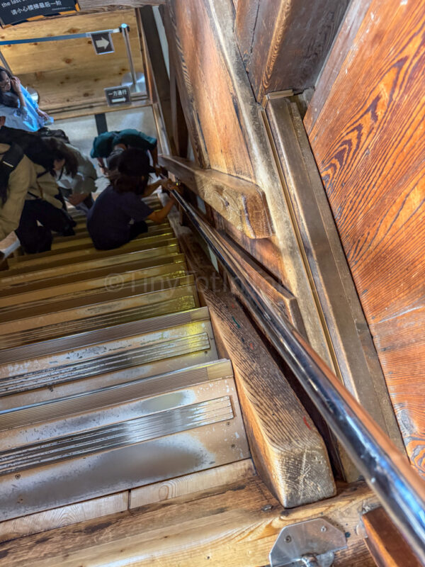 Stairs in Hikone Castle