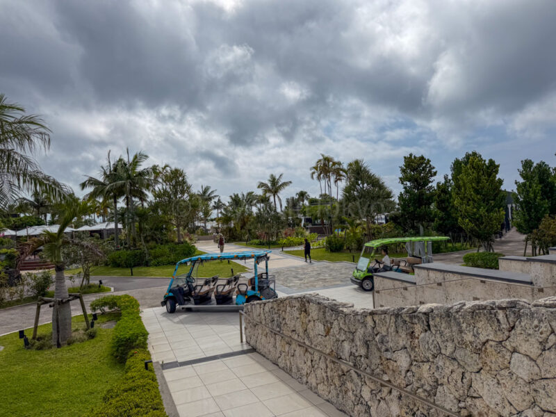 resort carts at fusaki beach resort ishigaki