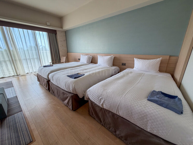 bed in garden terrace room at fusaki beach resort ishigaki