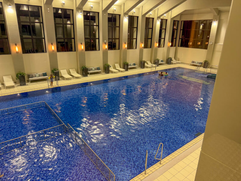 indoor pool at wellness center at fusaki beach resort ishigaki
